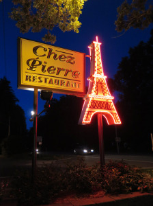 Chez Pierre night sign neon Eiffel Tower IMG_0283