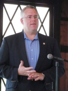 State Assemblyman Dan Stec was the keynote speaker at the Lake George Association’s 129th annual meeting that took place at the Lake George Club on Friday, Aug. 22. Chronicle photo/David Cederstrom