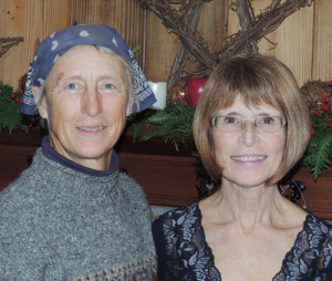 Bernice Ende, left, and her Fort Edward host for the winter, Darleen Lundgren. Chronicle photo/Gordon Woodworth