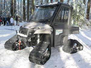 Friends of Cole’s Woods spiffy new trail groomer. Chronicle photo/Mark Frost