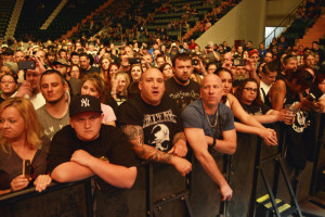 Metal heads ready for the show, May 7 at the Glens Falls Civic Center. Chronicle photo by Andrzej Pilarczyk