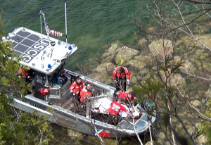 A United States Coast Guard crew responded to the accident, and told Ms. Ross they were surprised they survived. Photos by Wayne Savage