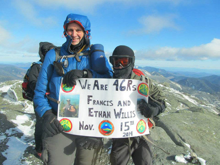 And a chilly day it was. The Willises completed their 46 with the highest peak, Marcy, last Nov. 14.