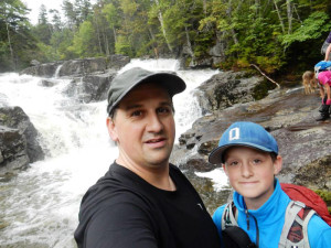 Francis & Ethan at Mount Redfield, Aug. 17, 2014.
