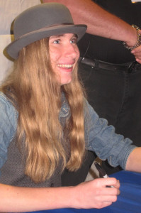 The Voice star Sawyer Fredericks signed 300 autographs Saturday. Chronicle photo/Cathy DeDe