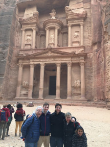 At Petra, Jordan, where Indiana Jones and The Temple of Doom was filmed. 