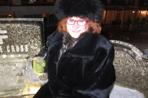 Fur forward — The furs (faux?) come out for the Sagamore’s Ice Bar. Funky winter hats, too. Chronicle photos/Cathy DeDe