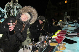 At the Sagamore Resort, which pioneered the local trend, bartenders last year wore signature fur-trimmed jackets for the over-the-top event. Chronicle photo/Cathy DeDe
