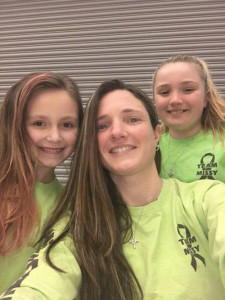 Missy Howe with her daughters Dakota, left, and Johannah. Photo provided