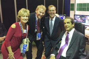 Beth and Rich Schermerhorn and Brett West with Fox News’ Charles Krauthammer. 