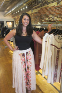 Maura Bannon, 28, is the new owner of Minky Mink women’s clothing boutique in Glens Falls. Chronicle photo/Cathy DeDe
