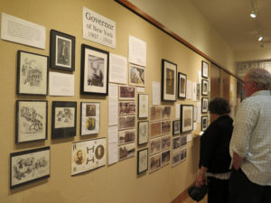 There’s tons of material in the Charles Evans Hughes exhibit at Crandall Public Library’s Folklife Center, which was curated by Todd DeGarmo and Maury Thompson. Sometimes the payoff comes in squinting and reading an old article closely. Chronicle photos/Mark Frost