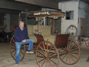 Peter Hoffman, with his proud new possession. Chronicle photos/Gordon Woodworth