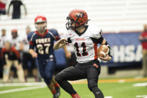 Quarterback Joe Girard III scored on a 79-yard run. Photo by Andrew Thayer/Press & Sun-Bulletin