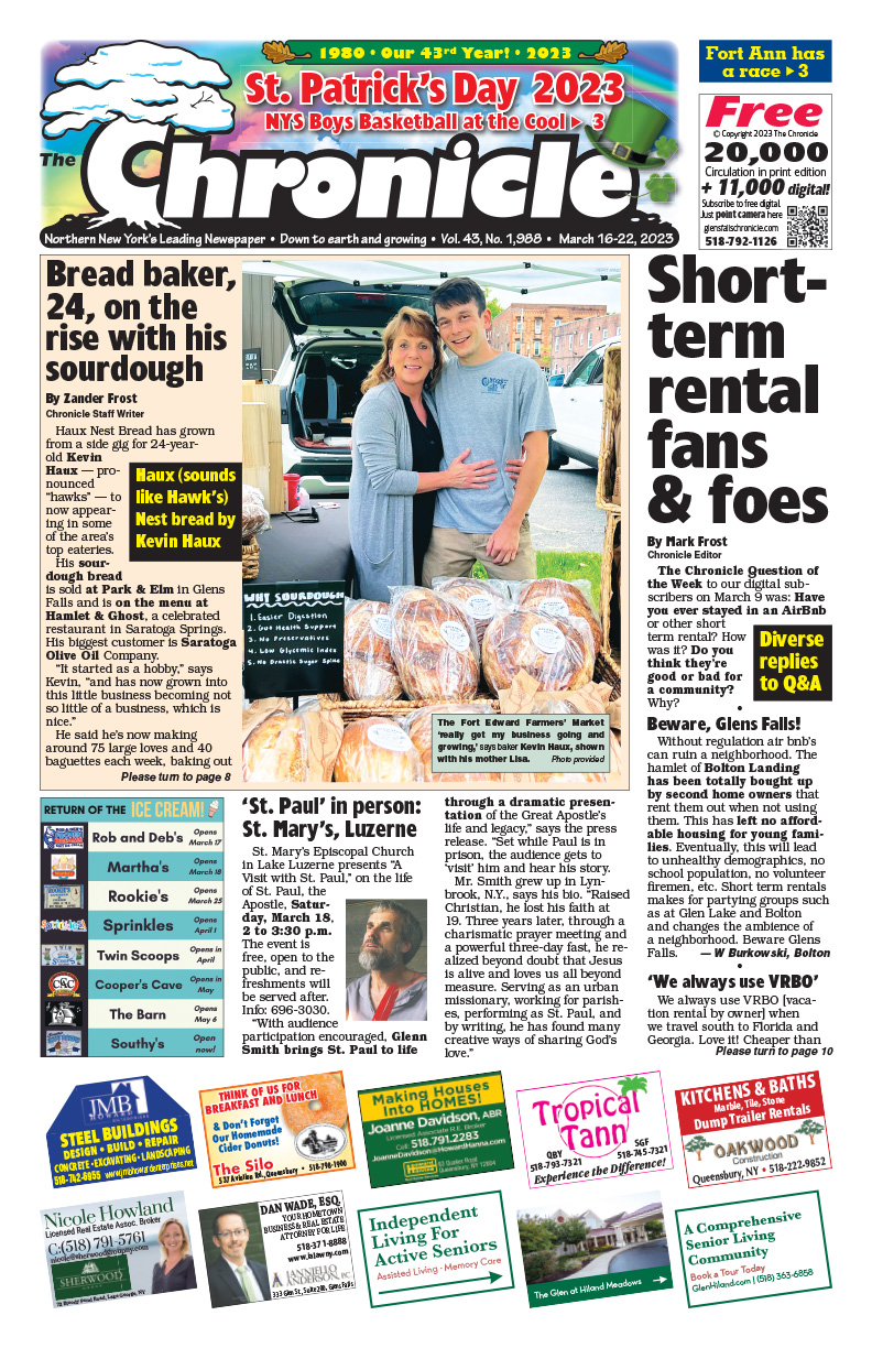 Our November 15 issue  Glens Falls Chronicle