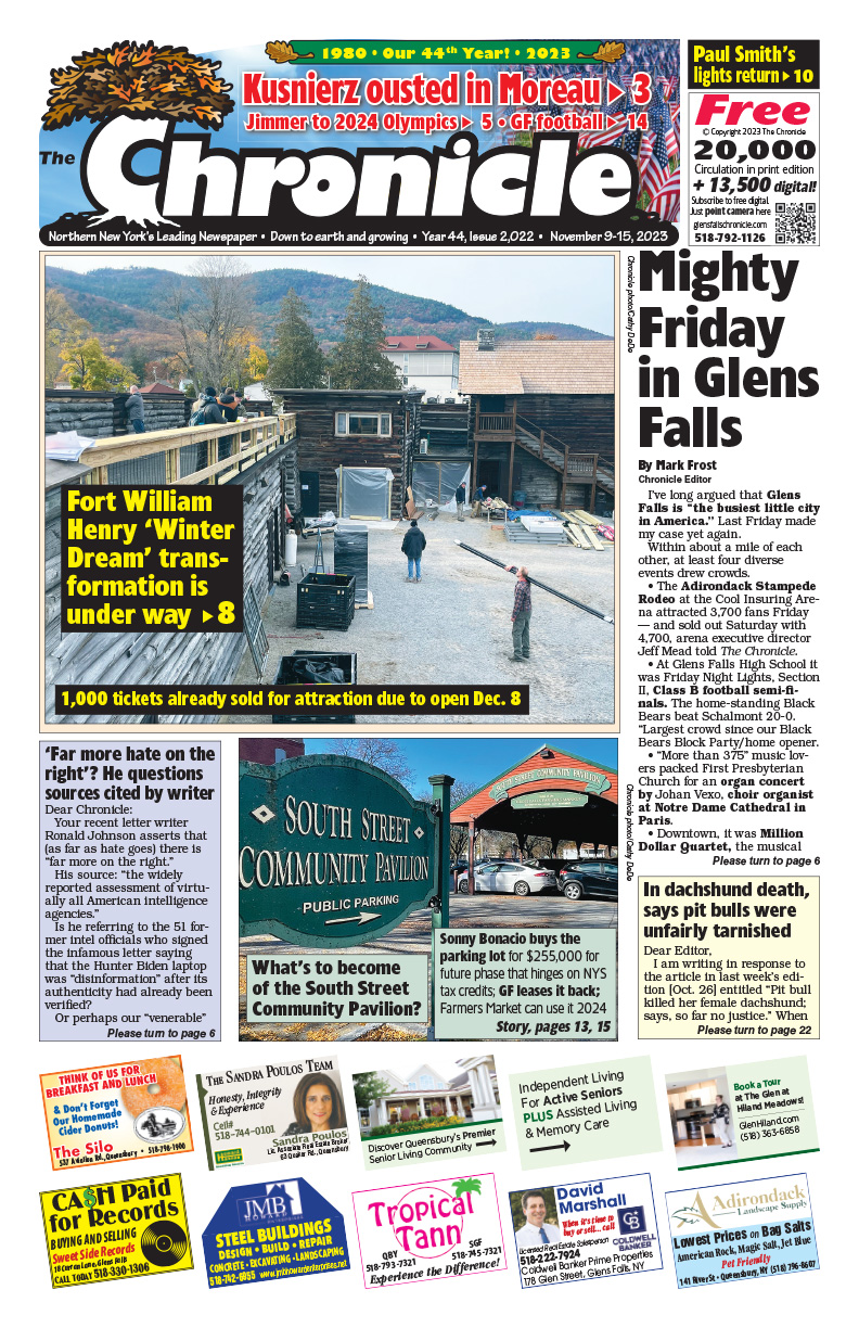 Our November 15 issue  Glens Falls Chronicle